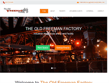 Tablet Screenshot of oldfreemanfactory.com